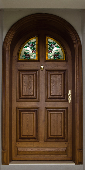 Дъбова екстериорна врата Арка
